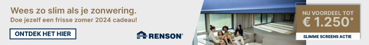 Wees zo slim als zonwering! Renson