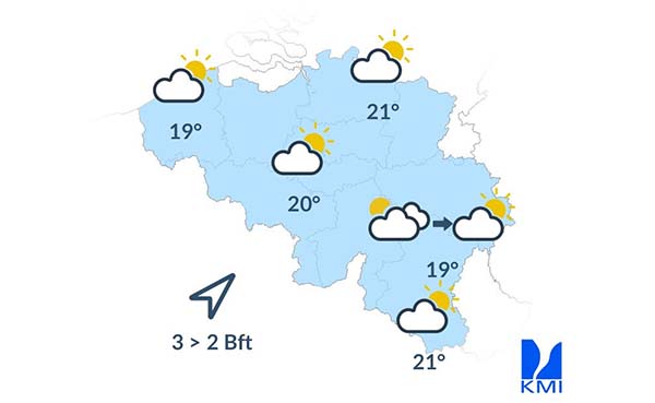 Weersverwachting voor de komende dagen