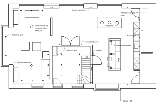 Hoe maak je een verlichtingsplan? (fotospecial) bouwenwonen.net Plattegrond maken kamer