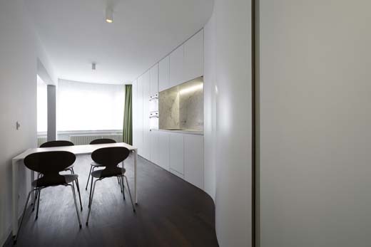 Appartement wordt mini-loft dankzij wonderwall, Barrera Pablo Architects