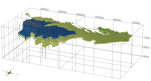 Geologisch 3D-model 