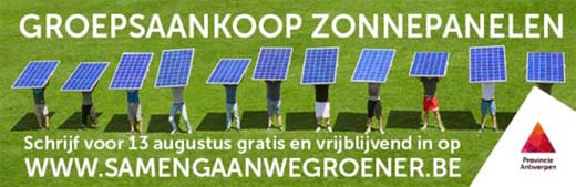 Eerste grote groepsaankoop zonnepanelen in Antwerpen
