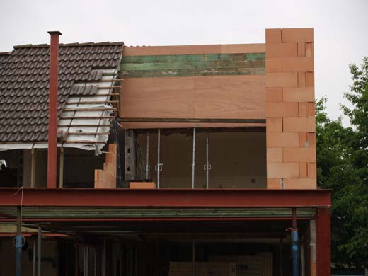 nieuwe dakconsrtuctie - De Verbouwing