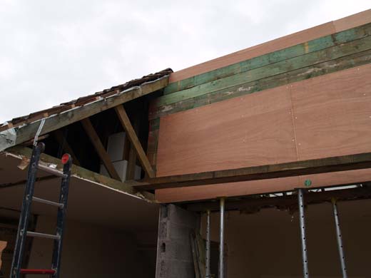 nieuwe dakconsrtuctie - De Verbouwing