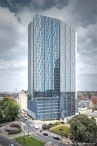 Groep Willemen renoveert de Astro Tower in Brussel