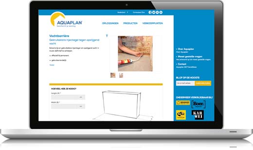 Nieuwe website van Aquaplan