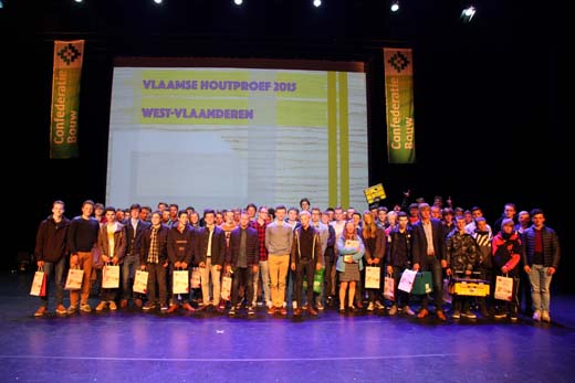 Provinciale laureaten van de Vlaamse Houtproef gehuldigd