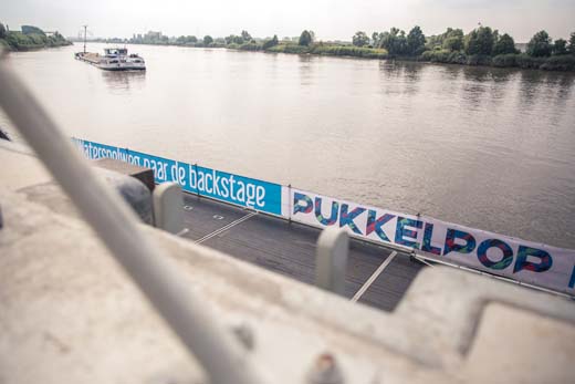 Artiestencomfort Pukkelpop komt via het Albertkanaal