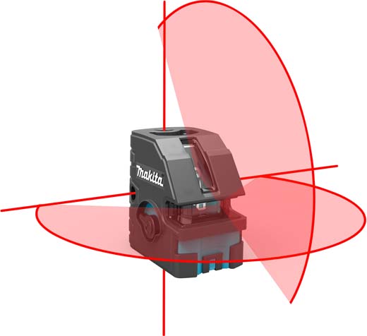 Makita combineert kruislijn- en puntlaser in één apparaat