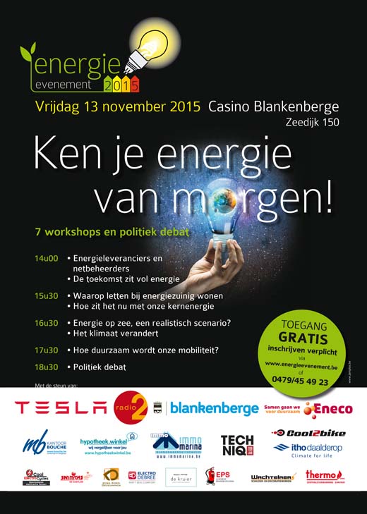 Gratis Energie Evenement in Casino van Blankenberge