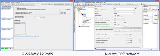 oude en nieuwe epb software