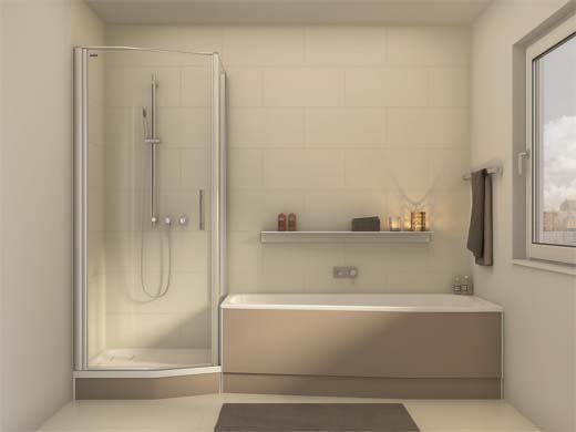 Oplossingen voor de kleinste badkamers tijdens Batibouw 2016 - Duscholux