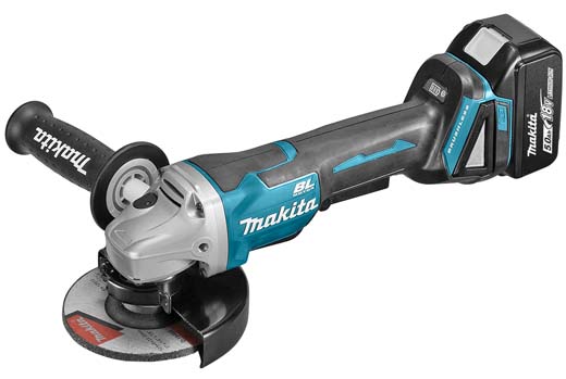 Makita 18 V haakse slijper scoort hoog op veiligheid en kracht