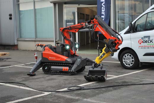 De Roeck verhuurt baanbrekende slooprobots van Husqvarna