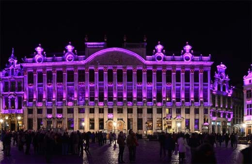 Nieuw led-licht voor de Brusselse Grote Markt