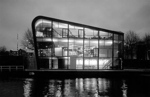 Het gebouw van Architectuurcentrum Amsterdam