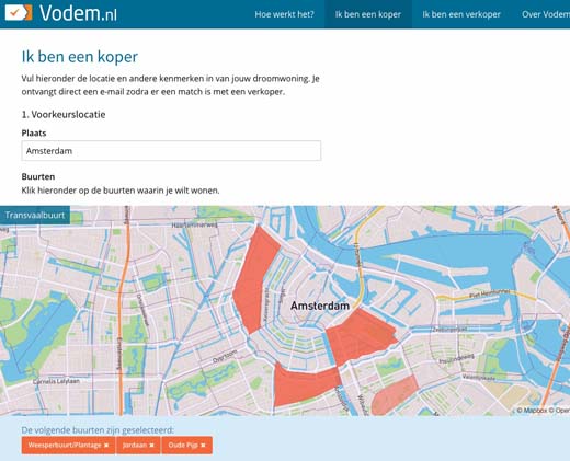 vodem.nl hanteert Tinder-model