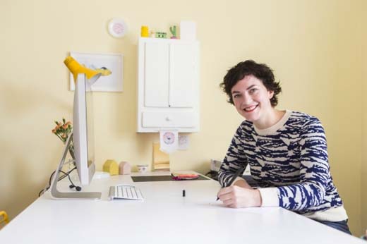 Binnenkijken bij Eva Mouton. Kleur op de muur: Lollipop