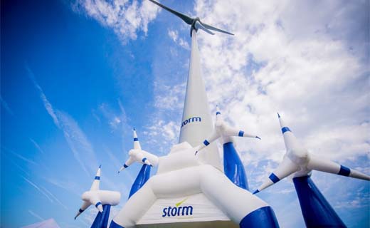 Storm-windpark in Lokeren