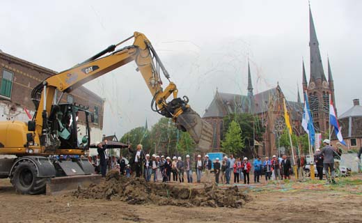 Bouw Defensie-eiland Midden in Woerden van start