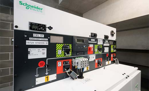 Schneider Electric zorgt voor energiebeheer in Regenboogstadion