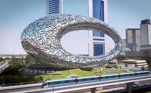 Bouw Museum van de Toekomst in Dubai bereikt mijlpaal