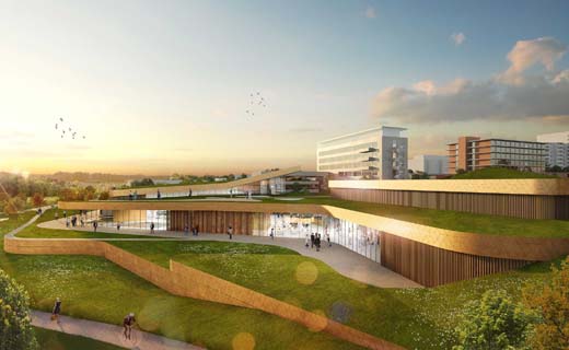 Winnend ontwerp voor landschappelijk sportgebouw in Kerkrade