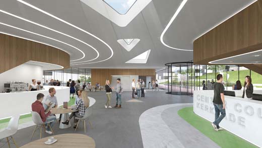 Winnend ontwerp voor landschappelijk sportgebouw in Kerkrade