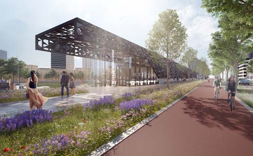 Definitief ontwerp voor Leuvepaviljoen in Rotterdamse binnenstad gepresenteerd