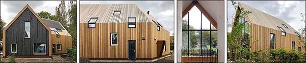 ORGA architect - Geknikt houten woonhuis Amsterdam-Noord
