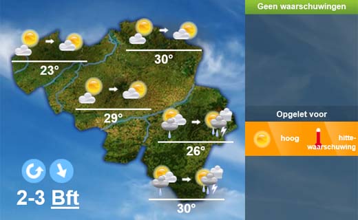 het weer in lebbeke morgen