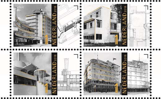 Nederland brengt postzegels met markante gebouwen uit