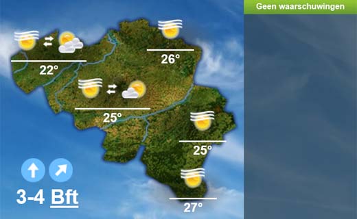 het weer in zwalm morgen