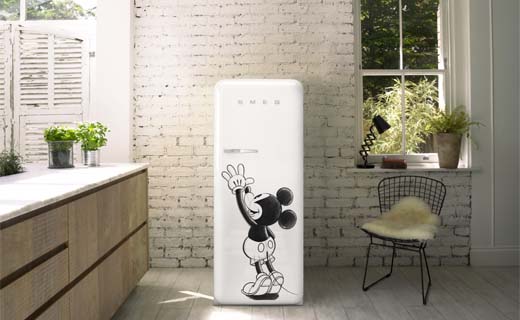 Smeg en Disney introduceren limited edition Mickey Mouse koelkast