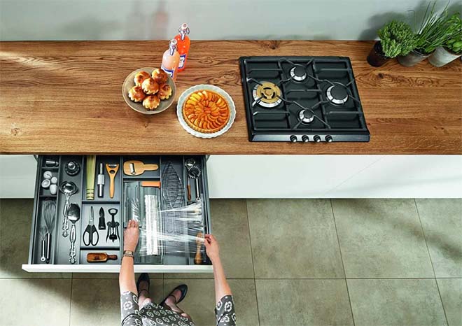 Blum op Batibouw: RIP legplank, de moderne keuken wil lades