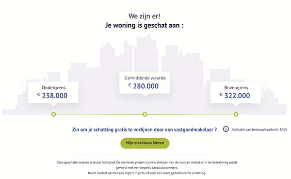 Gratis online tool om de waarde van vastgoed te schatten