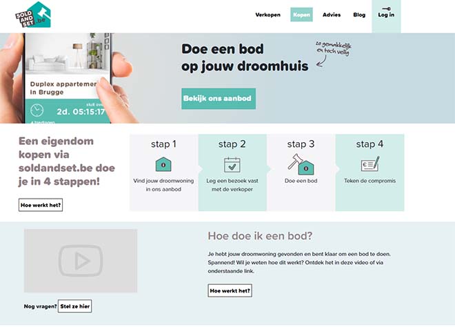 Online tegen elkaar opbieden voor een huis