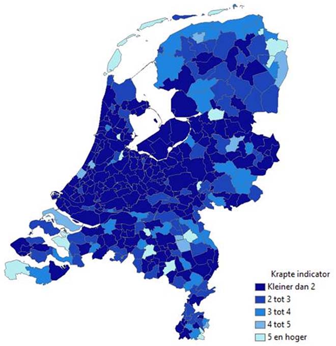 De krapte op de Nederlandse woningmarkt voor woningen tussen 160 en 260 duizend euro