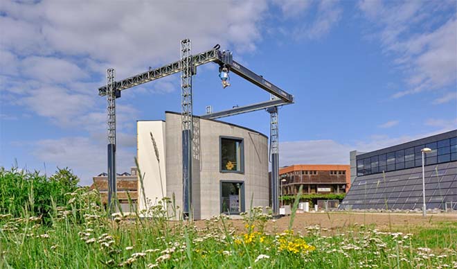 Kamp C print als eerste een gehele woning uit één stuk 