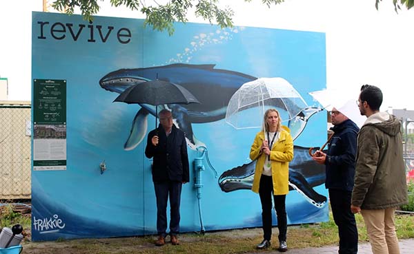 Inwoners Oudenaarde kunnen gratis gerecycleerd grondwater halen aan Saffrou-werf