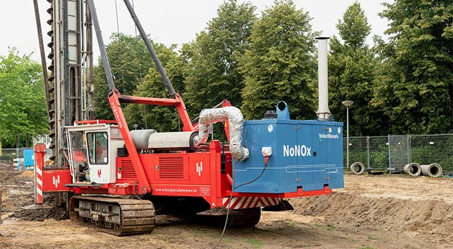 VolkerWessels introduceert NoNOx stikstoffilter voor mobiel materieel