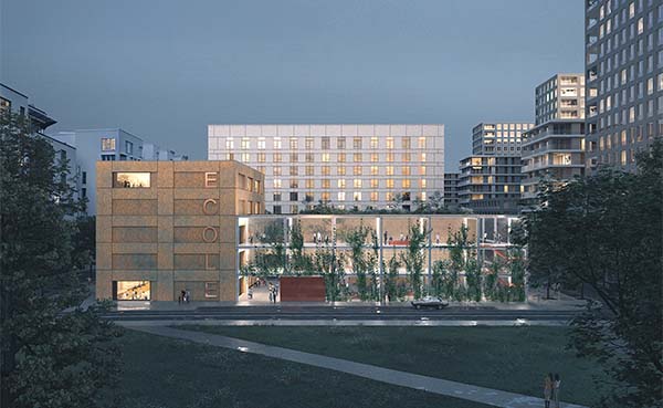 B-architecten – VELD wint de wedstrijd voor City Dox Brussel