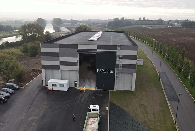 Replic, een gipsrecyclagecentrum, uniek in Europa