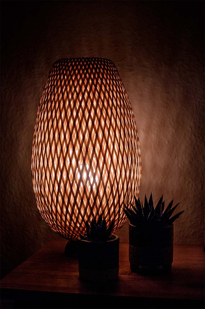 Creëer meer sfeer met duurzame lampen van bamboe