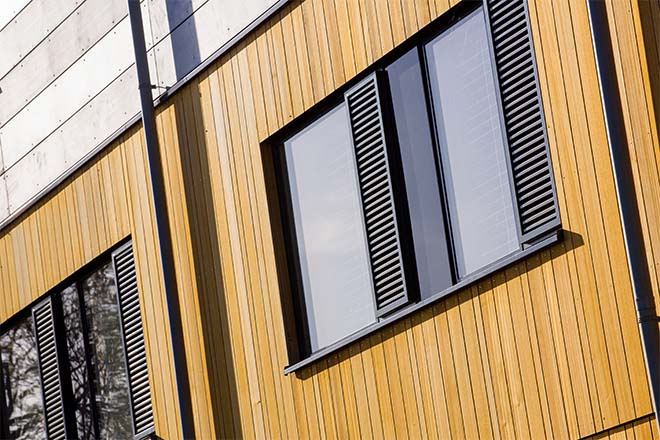 Volledig remontabele houten huizen met vraaggestuurde ventilatie