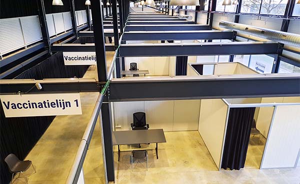 Veldeman zorgt voor infrastructuur en inrichting vaccinatiecentra