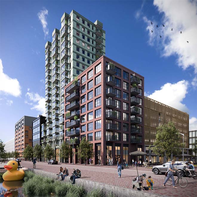 Bouw project BinnenDok op NDSM-werf Amsterdam gestart