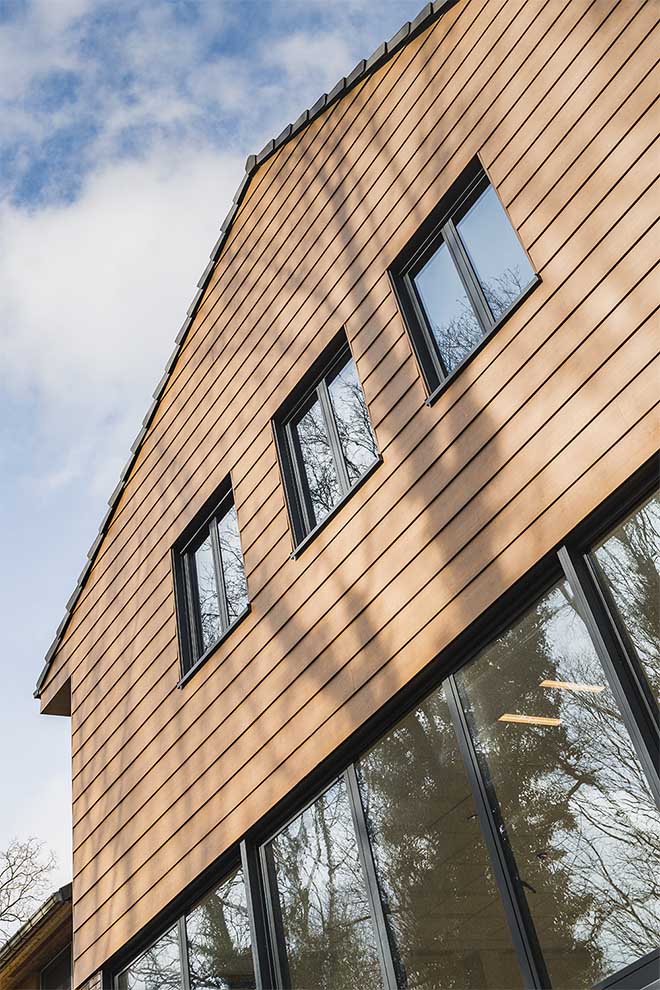 Rockpanel Woods geeft uitbreiding De Pijl warm en huiselijk karakter