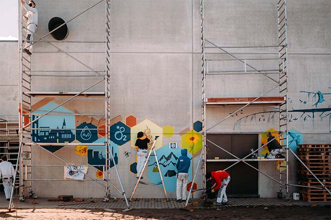 Scoutslokaal Vilvoorde verfraaid met prachtige street art-afbeelding dankzij campagne Paint Panter