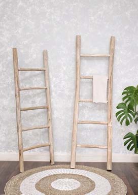 Je inrichting minimalistisch stijlen met een decoratieve ladder